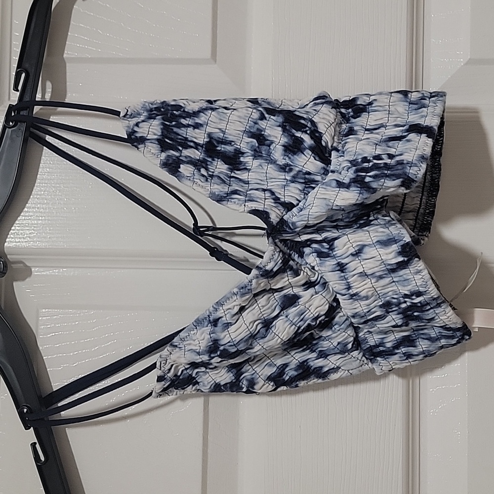 Pink M blue tye dye bralette
